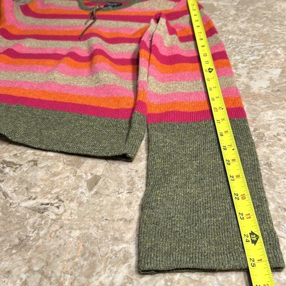 Y2K American Eagle Outfitters,Lambswool sweater,pull over,striped,boho EC - Picture 12 of 14